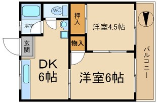 放出駅 徒歩10分 2階の物件間取画像